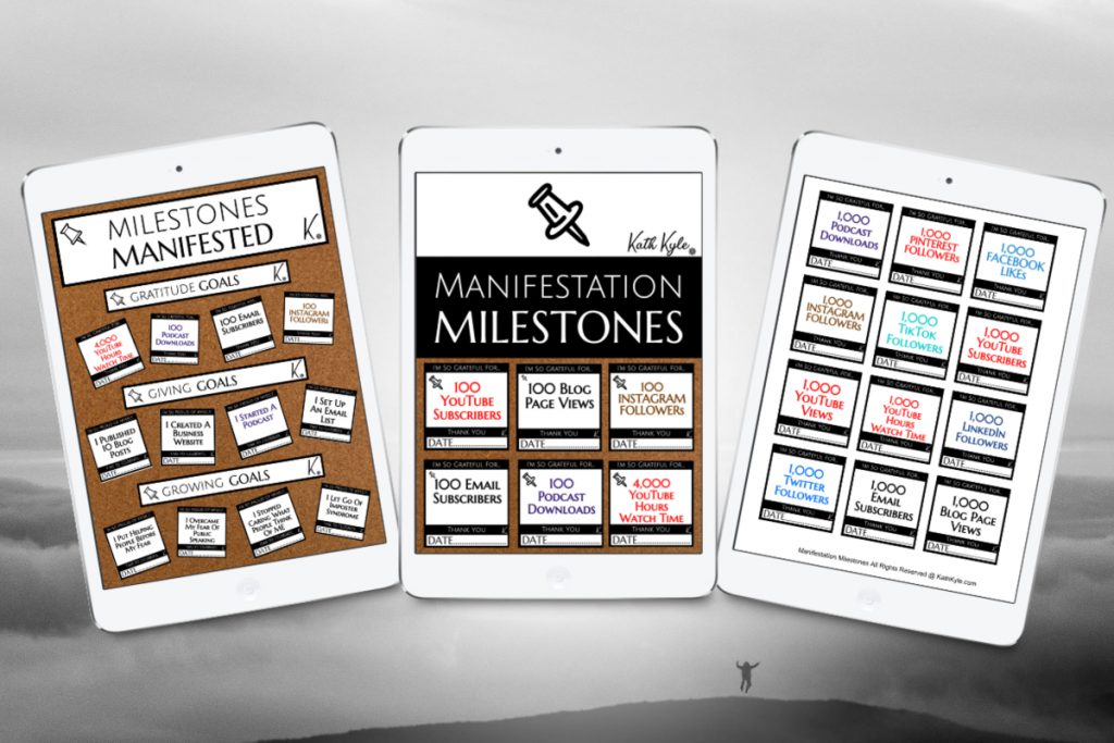 Manifestation Milestones Horizontal bw Mockup