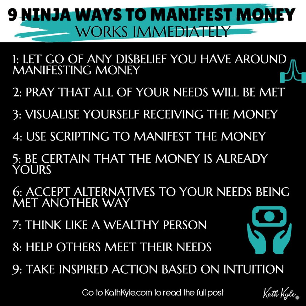 9 Ninja Ways To Manifest Money (Works Immediately)