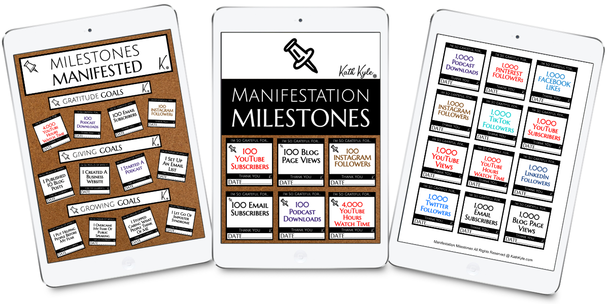 Manifestation Milestones Board Pack