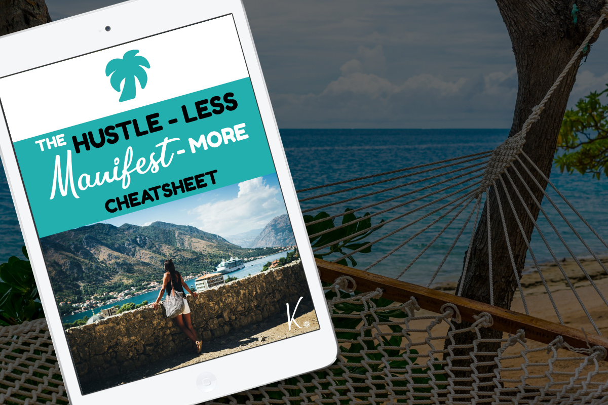 Hustle Less Manifest More Mockup