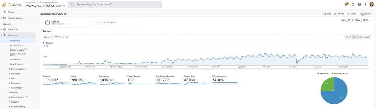 Dream Business Movement - GOOGLE ANALYTICS