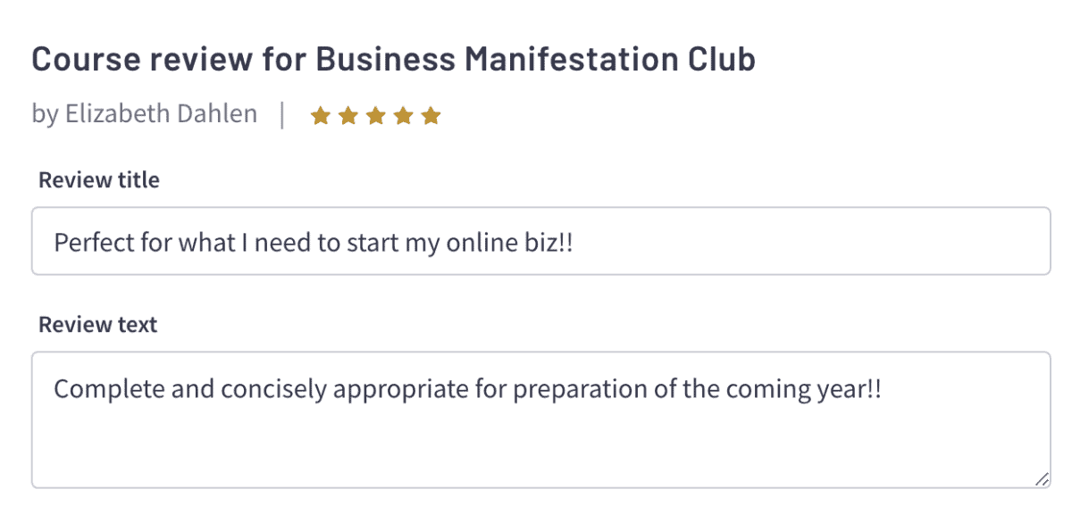 Business Manifestation Club Testimonial Business Manifestation Club Testimonial