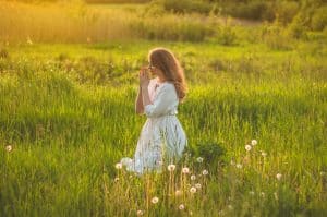Woman praying