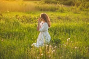 Woman praying